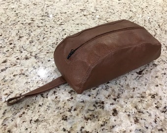 Spring Sale, Leather Razor Bag, Leather Toiletry Pouch, Leather Shaving Kit