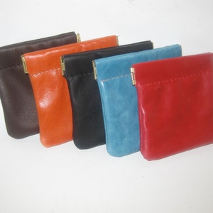 Pochette à monnaie en cuir, portefeuille minimaliste, porte-monnaie