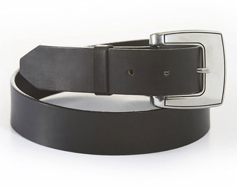 Spring Sale, Custom Leather Belt, Top Grain Leather Belt, Handmade Wide Belt, 1 1/2" Wide Belt, Extra Long Belt
