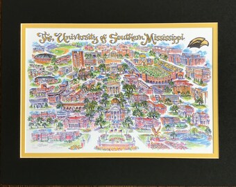 Southern Mississippi Golden Eagles Magnetic Mailbox Cover