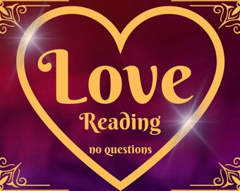 Lettura dell'amore psichica non generata dall'intelligenza artificiale senza domande, consegna in 24 ore