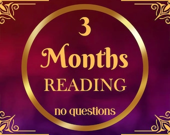 3 Months reading without questions, same day blind reading, psychic predication, love reading, future divination