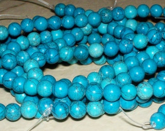 6MM Imitation Turquoise w/Matrix