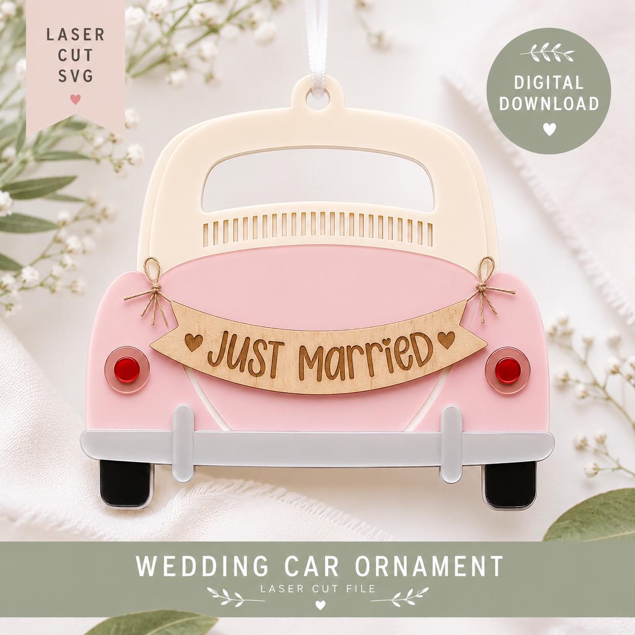 Just Married Model Car - Etsy