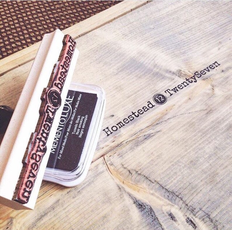 Timbro Personalizzato AIMOADO Per Legno - Ferro Di Branding, 2.5x2.5cm, Con Manico In Legno - Foto 2