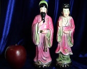 Vintage Mid Century Asian Figurine Couple Made in USA, Free Shipping (244)