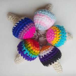 LGBT Pride Mushroom Keychains | LGBTQ+ | Pride Flag | keychain keyring