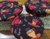 Reusable Bowl Covers, Elastic Bowl Lids, Eco Friendly Lids, Coffee Cup Decor