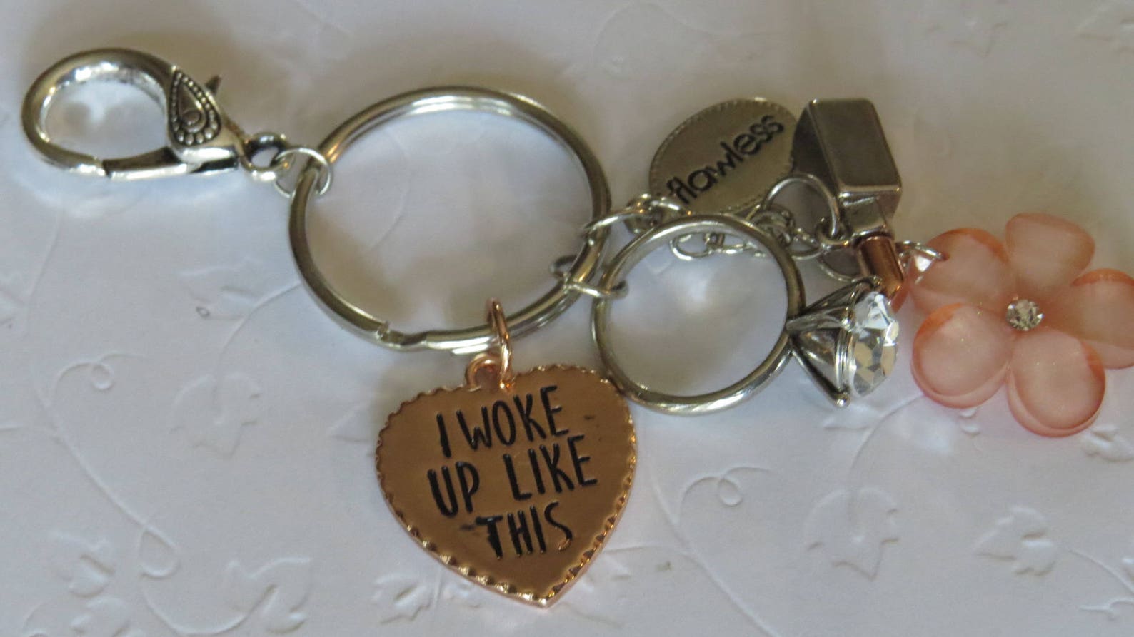 Key Chains Charm Key Chain Purse Charm Bag Charm I Woke Up Etsy