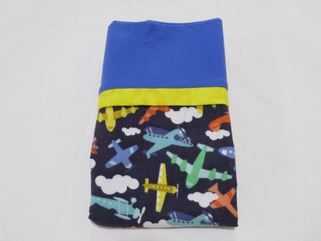 Flannel Pillow Cases Handmade Airplane Pillow Cases Standard Size