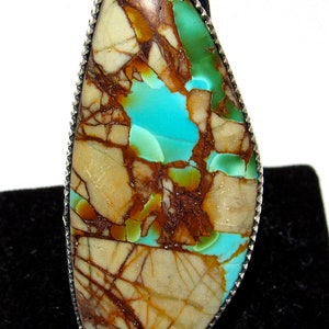 Massive Navajo Boulder Royston Turquoise Statement Ring Sz 9 Will ...