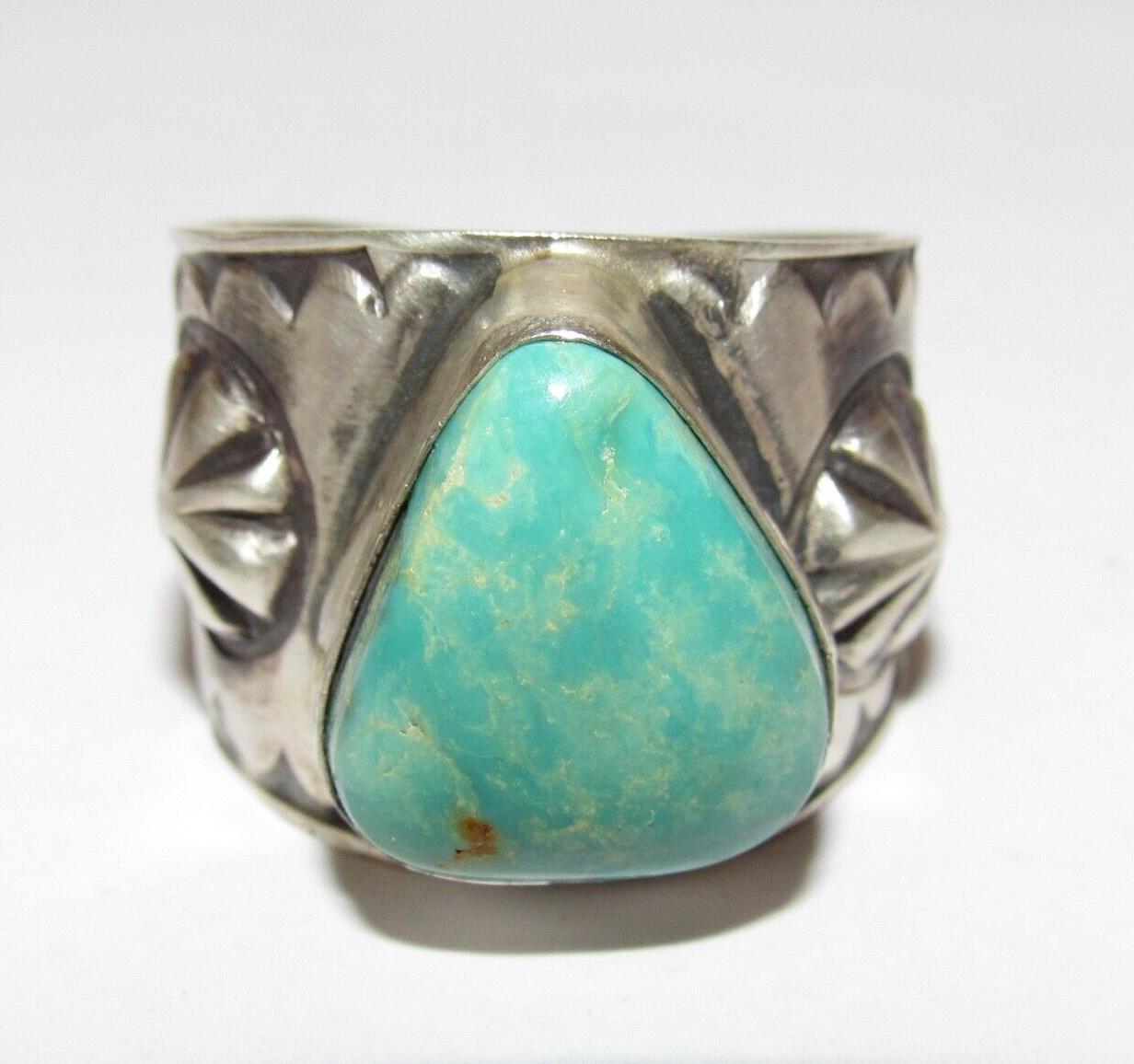 Museum Vintage Native American Navajo Jeff Lee Bisbee Turquoise Sterling Silver Bracelet Museum Vintage Native American Navajo Jeff Lee Bisbee Turquoise Sterling Silver Bracelet