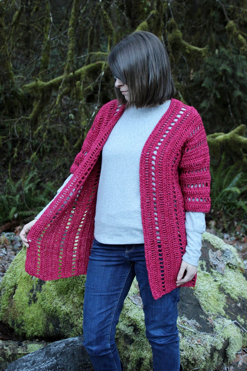 Crochet Cardigan Pattern XS3XL Crochet Cardigan Pattern Etsy