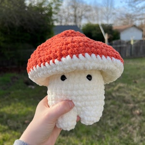 Crochet mushroom person, crochet amigurumi, crochet mushroom, handmade mushroom plushie, crochet plushie, amigurumi mushroom plushie