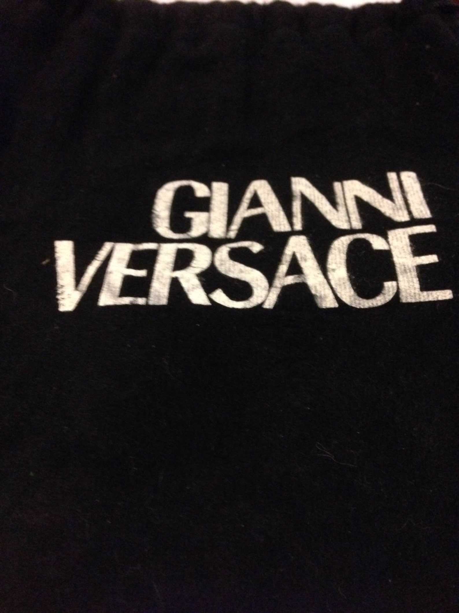 Beautiful Vintage Gold Plated & Black Enamel Gianni Versace | Etsy