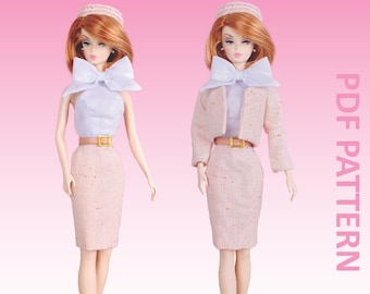 Coco sewing pattern for 12" fashion dolls