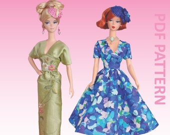 Malia sewing pattern for 12" fashion dolls