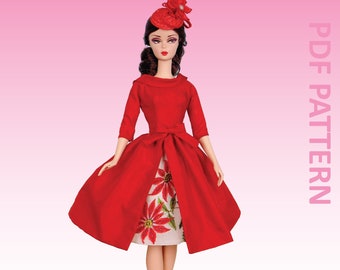 Happy Hostess sewing pattern for 12" fashion dolls