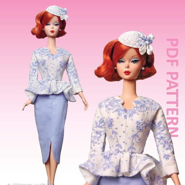 40's Suit Me sewing pattern for 12" fashion dolls