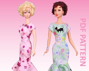 Flirty Flounce sewing pattern for 12" fashion dolls