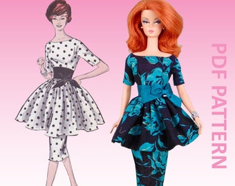 Transitions sewing pattern for 12" fashion dolls