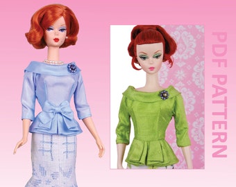 Suitably Impressed sewing pattern for 12" fashion dolls