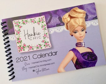 Barbie Calendar Etsy 2021 barbie calendar