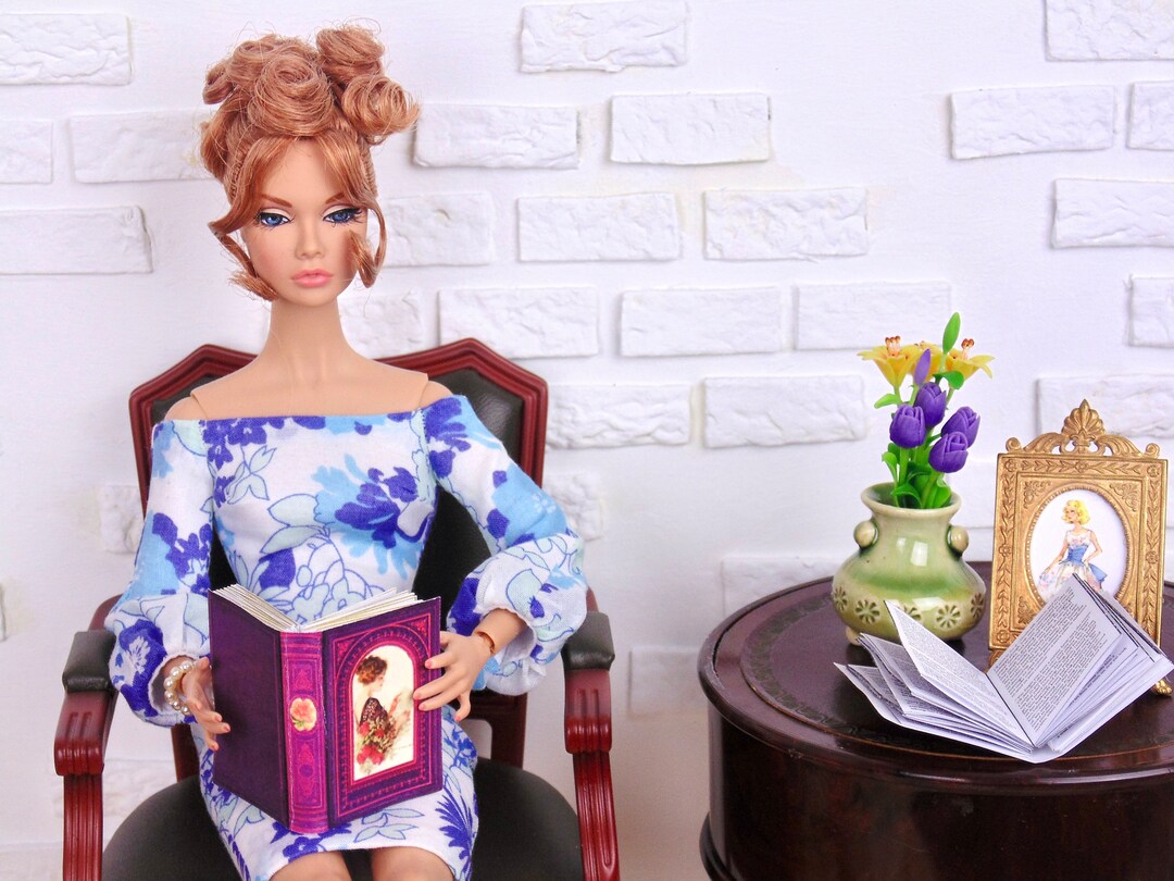 Printable PDF 1:6 Scale PINK Books for 12 Fashion Dolls - Etsy
