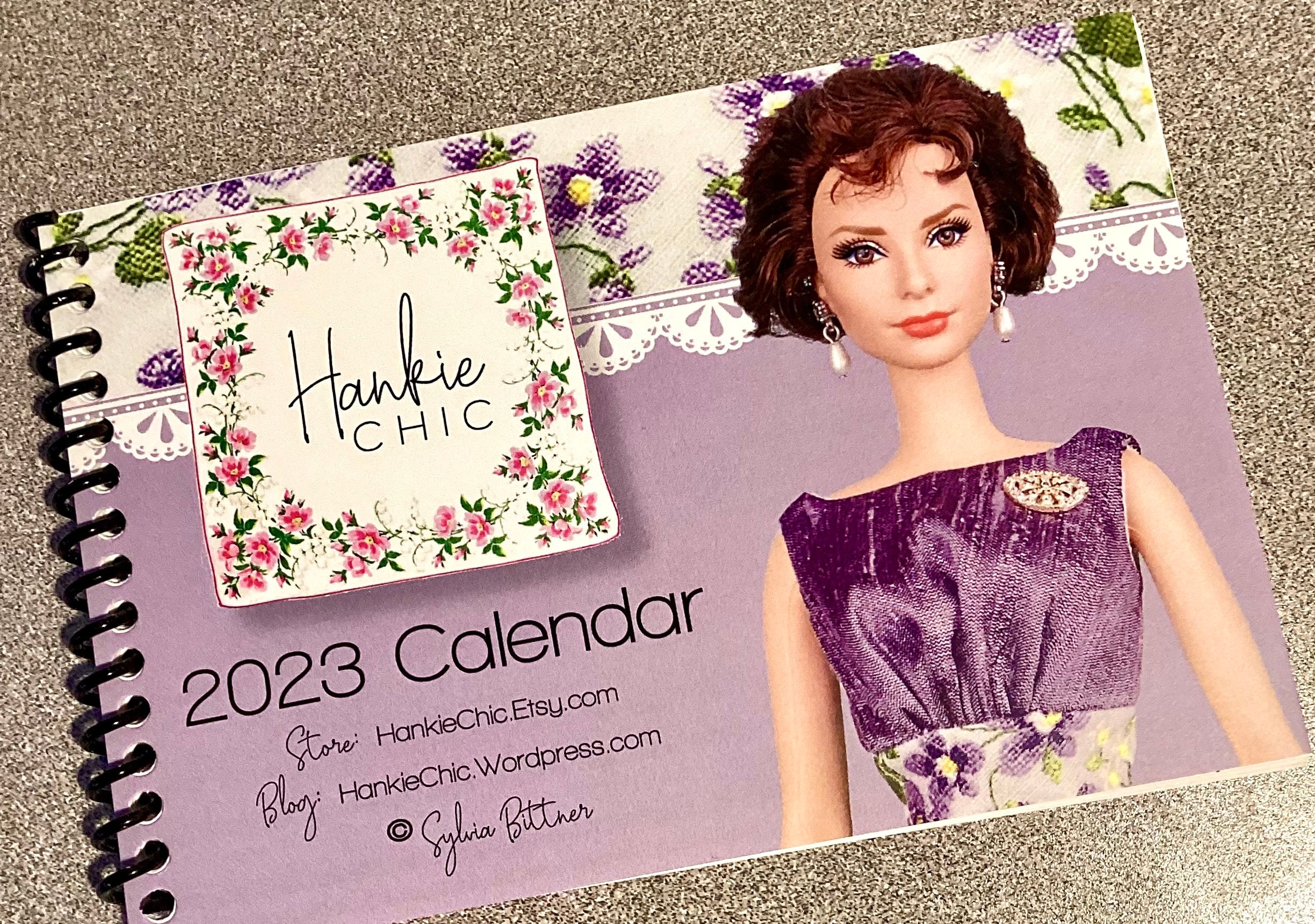 Barbie Calendar 2023 2023 Hankie Chic Mini Calendar | Etsy