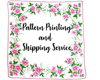 Pattern printing and shipping service