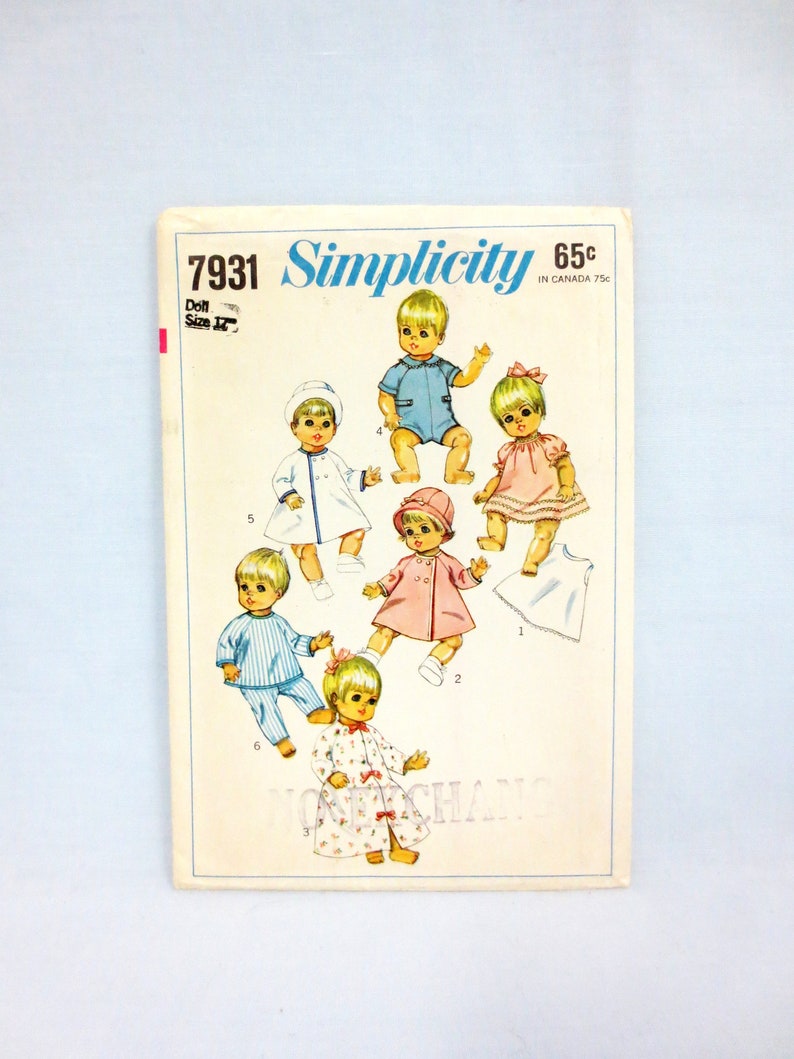 Simplicity Boy Girl Baby Doll Clothes 17 43 Cm Six Etsy