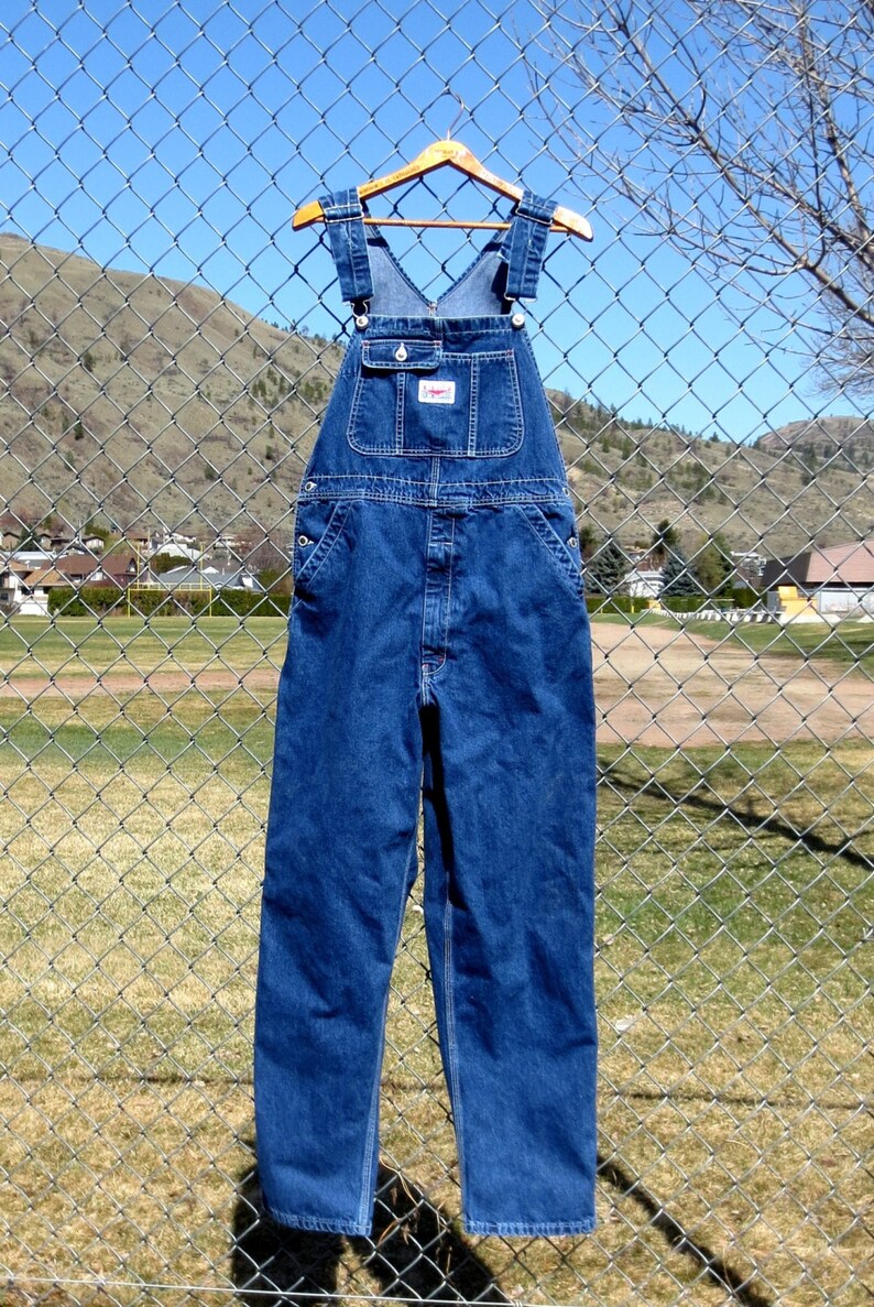 Ikeda Denim Bib Overalls Made in Canada Size L Waist 36 Etsy