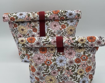 Lunch bag, toiletry bag, utensils