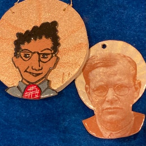 CUSTOM Enamel Saint Pendant / Tiny Icon