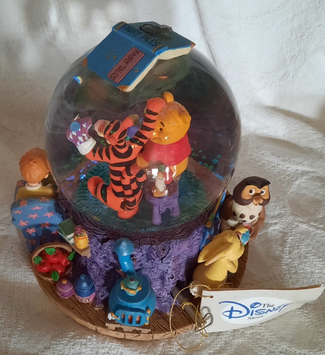 The Disney Store Winnie the Pooh Musical Snow Globe With Clock Etsy