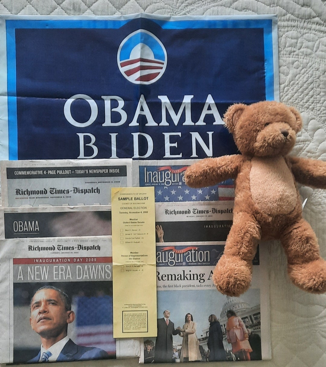 Barack Obama for President Pack Sample Ballot, Newspapers, Election ...