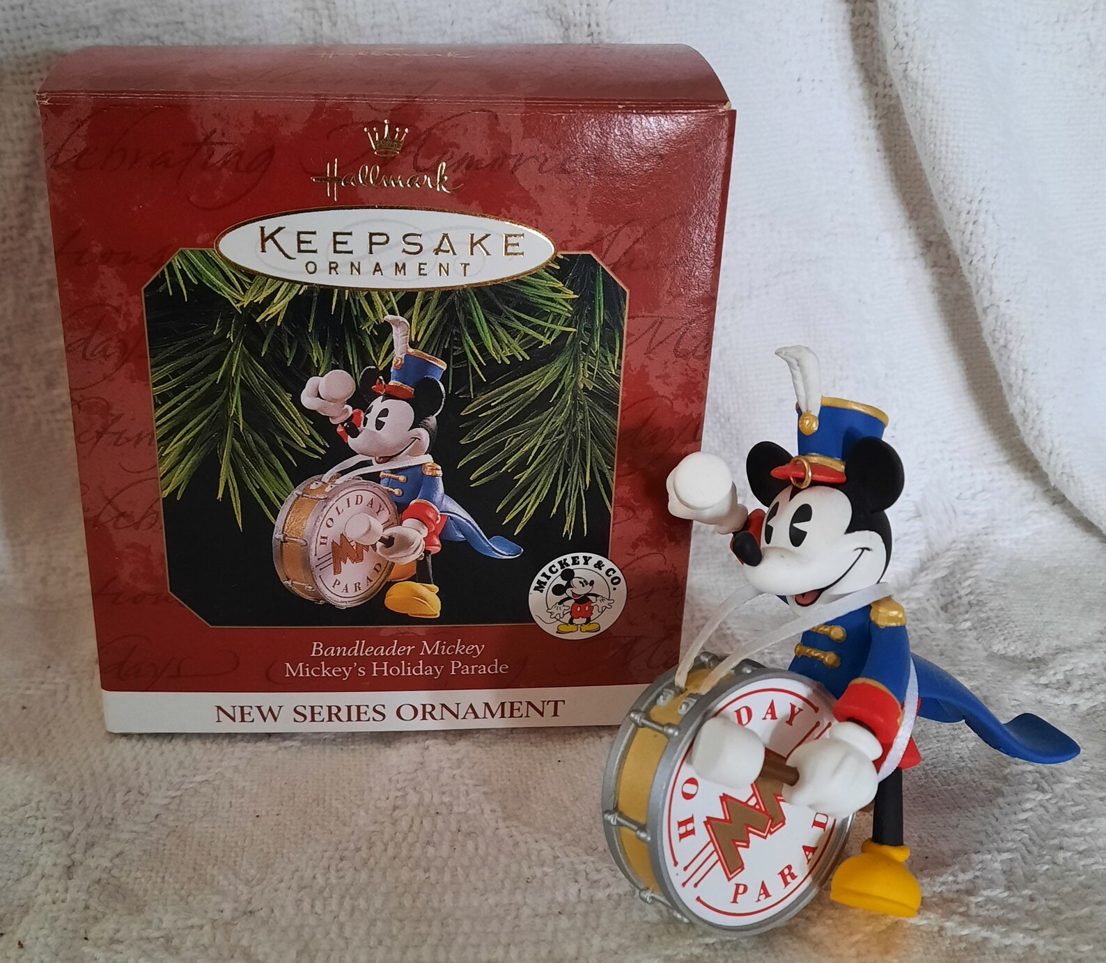 Vintage Hallmark Keepsake Ornament Disney Mickey & Co. Bandleader Mickey Mickeys Holiday Parade