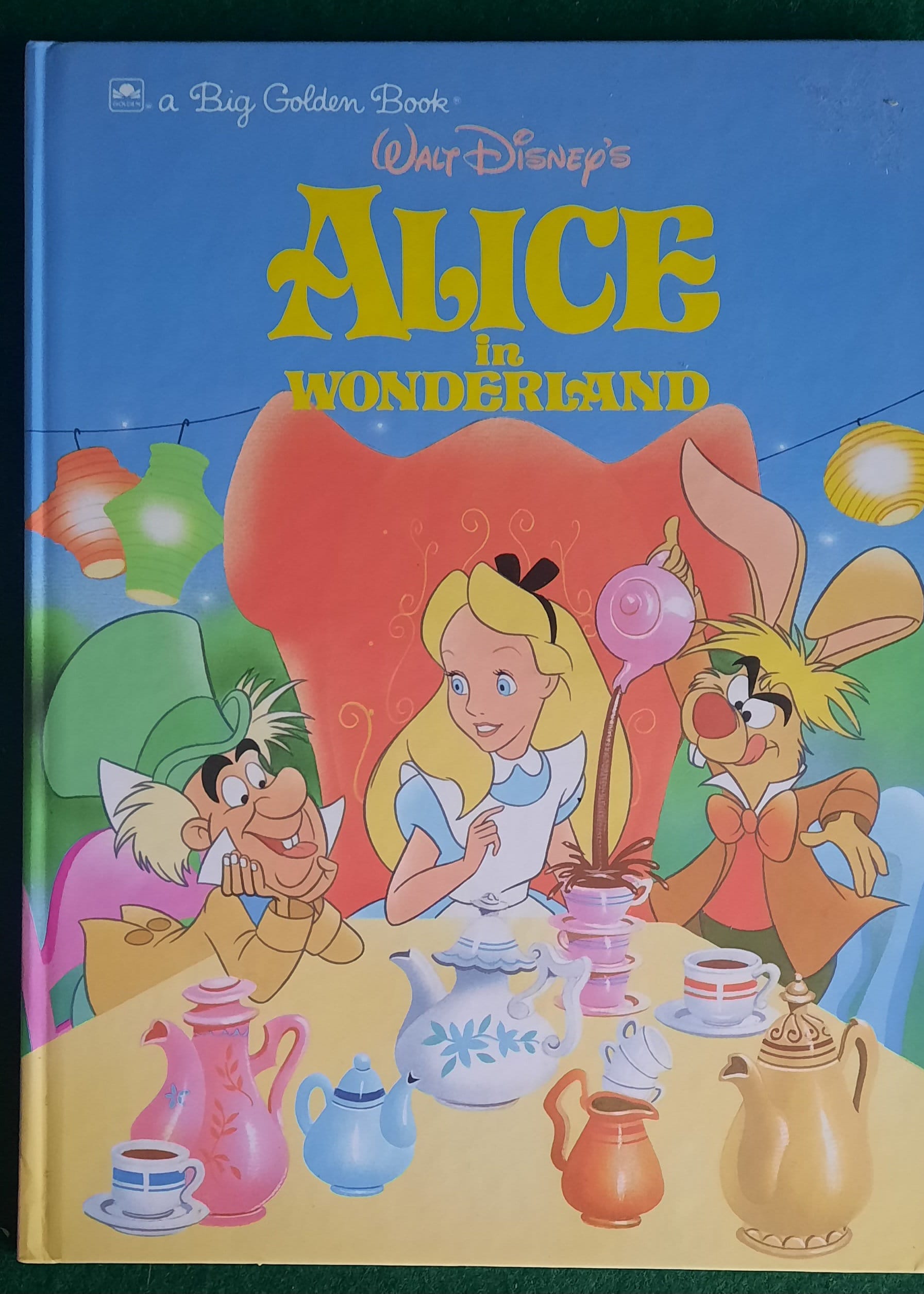 Vintage Big Golden Book Walt Disney's Alice in Wonderland 1991