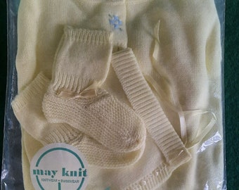 Vintage May Knit Knitware Sweater Set May Knitting Co.