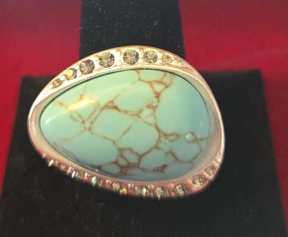 Lia Sophia "River Rock" Ring Size 10.5