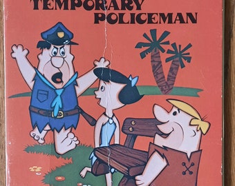Vintage Hanna-Barbera Authorized Edition The Flintstones Fred Flintstone Temporary Policeman Book