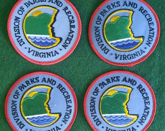 Vintage Virginia Division of Parks and Recreation Patches Set of 4