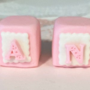 Larger Blocks for your special cake. Any color you want.  Baptism, Birthday, Baby Shower, Cake Topper or just because it is cute.