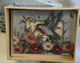 Vintage Stationary - Set of 10 Cards and Envelopes, 3D Hummingbird by Susan Winget, Creative Papers, New in Box