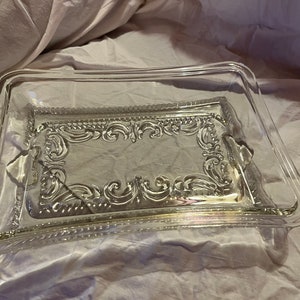 Piatto da portata in vetro da gioco rettangolare vintage, Poker Night Game Night Dining Ware, Barware