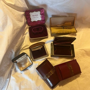Vintage Schmuckkästen - 7er Set - Wittmauer, Speidel, Parker, Benrus, Krementz