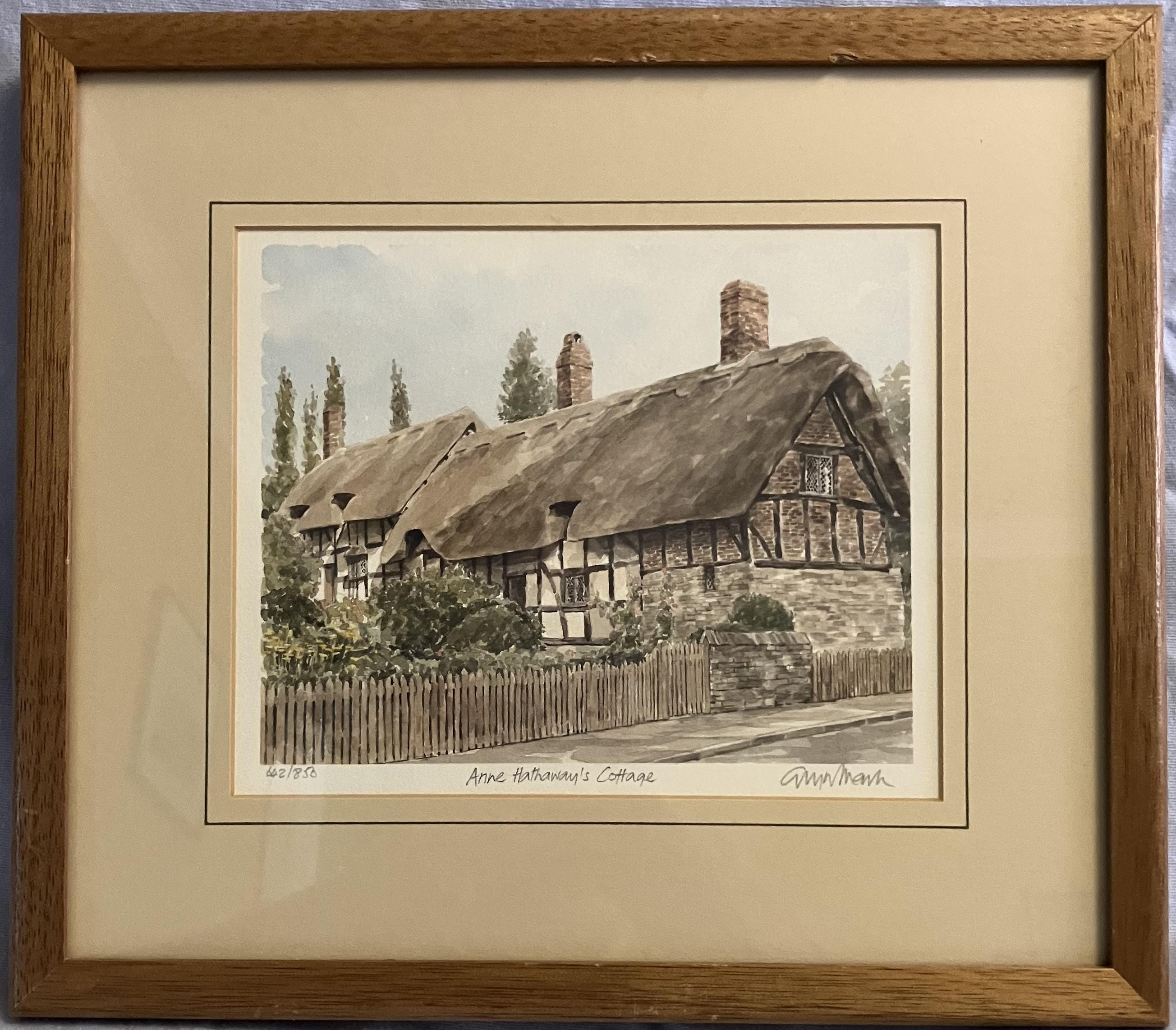 イギリス　銅版画　アンハサウェイのコテージ　額装品 イギリス 銅版画 アンハサウェイのコテージ 額装品 - メルカリ