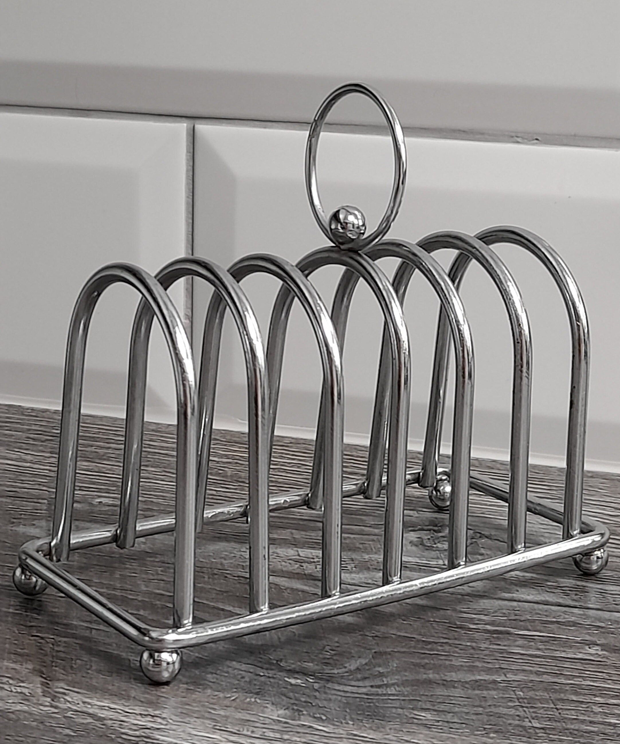 Vintage Toast Rack Silver Chrome 6 Slice Toast Rack Vintage Etsy