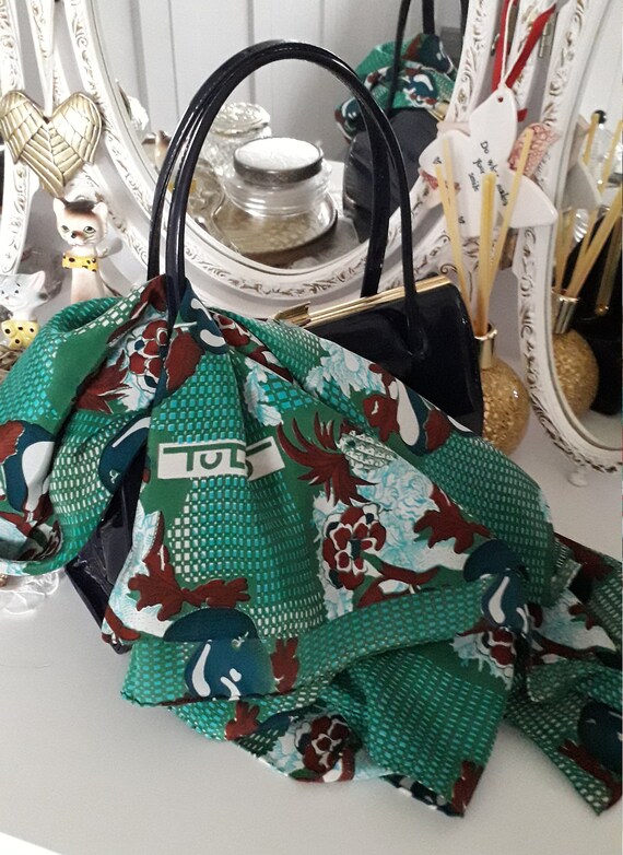 Vintage Headscarf Designed by Norma Tullo for Lord