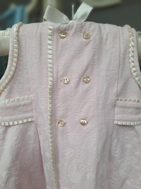 Young Girls Dress Pale Pink with Cream Ribbon and… - image 6